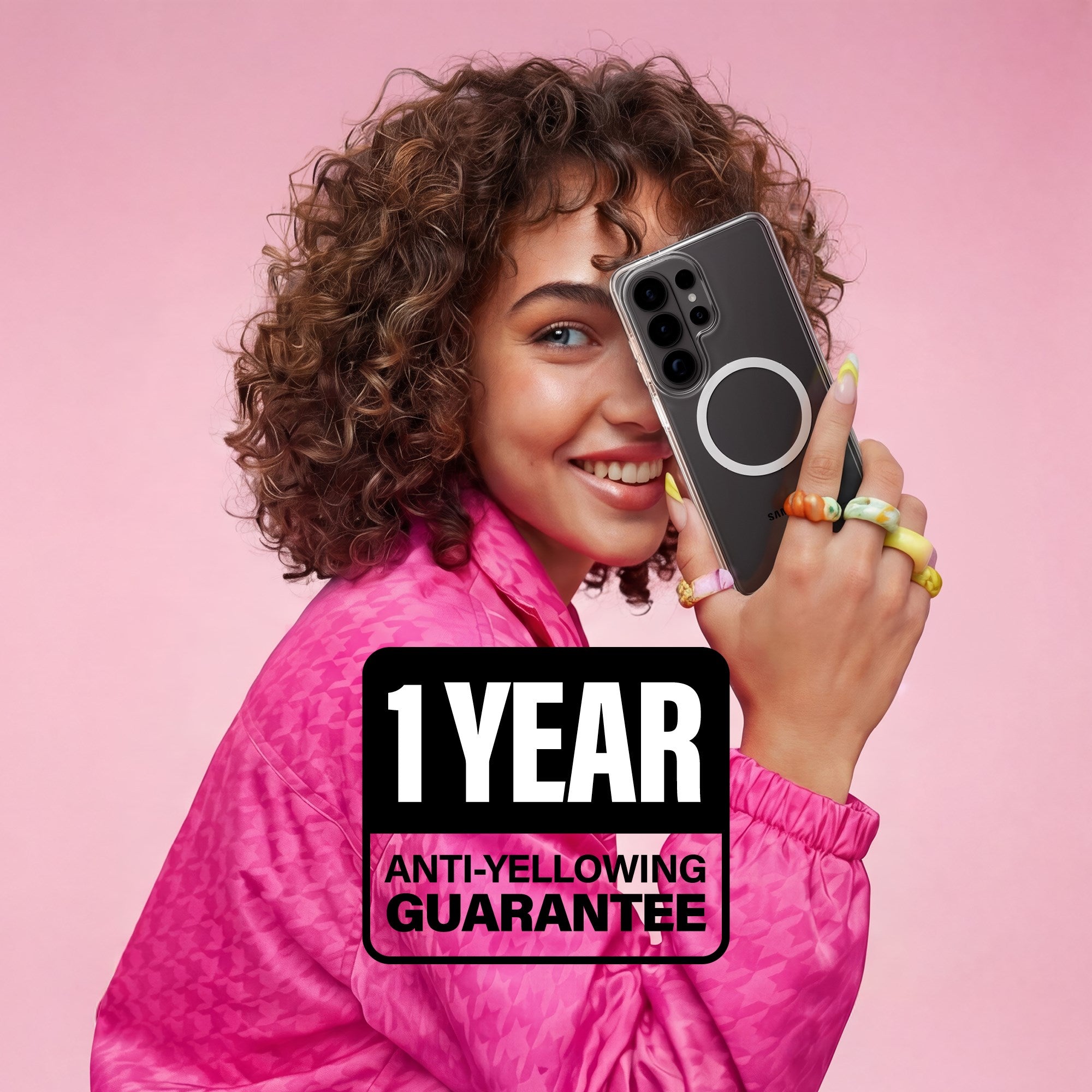 CARE™ by PanzerGlass® Urban Explorer Case Transparent w. White Qi Samsung Galaxy S26